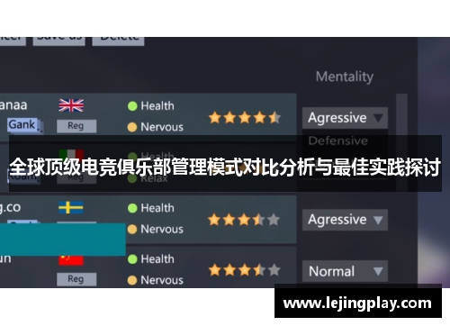 全球顶级电竞俱乐部管理模式对比分析与最佳实践探讨